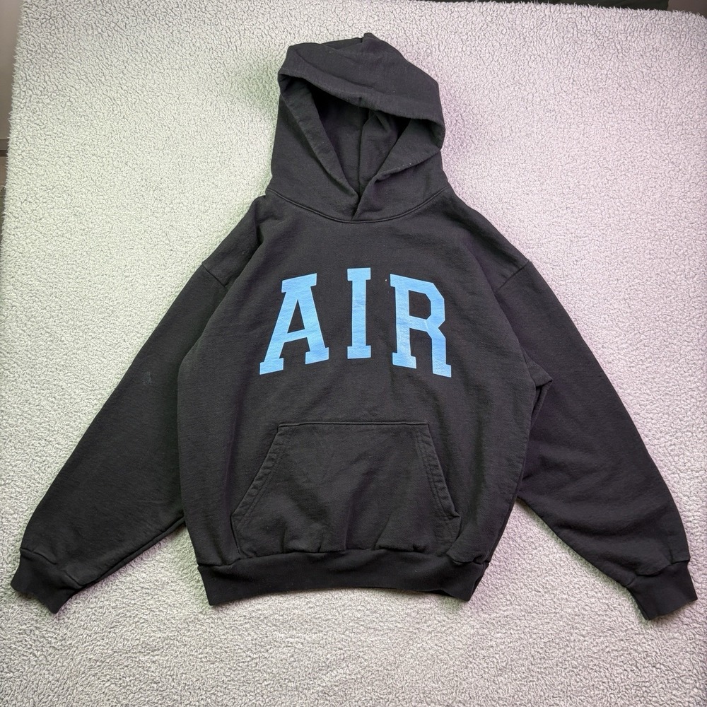 AIR Moon Safari Hoodie Mens Medium Black Sweatshirt North American Tour Merch